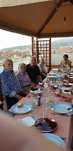 HOMMAGE A N.D. DE SANTA CRUZ A DALIAS DU 7 AU 10 JUIN 2019 (715) REPAS CHEZ ANGE AVANT LE DEPART 